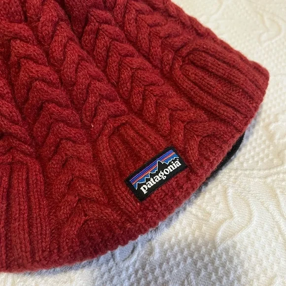 Patagonia Burnt Orange Knit Beanie - Picture 2 of 4